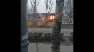 Russian forces shooting at Ukrainian position in Melitopol city hospital ! #shorts #ukrainevsrussia