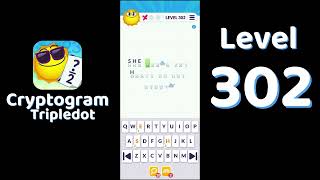 Cryptogram Tripledot Level 302 Answer | SolutionGuruji