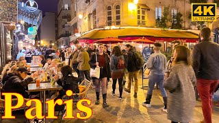 Paris , France  🇫🇷 - Paris Night Walk 2022 - 4K HDR Walking Tour  | Paris 4K | A Walk In Paris