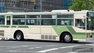 相鉄バス 1153(横浜200か612) 三菱KL-MP35JM(ノンターボ車(2001年式)) 横浜マリンウォーク\u0026山下公園付近にて撮影