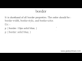 border property in CSS (Hindi)