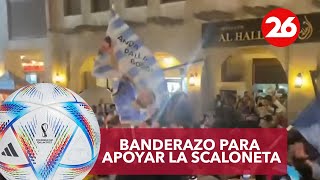 CANAL 26 EN QATAR | Banderazo argentino a horas de la final del Mundial