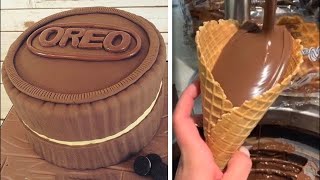 18+ OREO Chocolate Cake Hacks | So Yummy Chocolate Cake Decorating Compilation | ICE CREAM