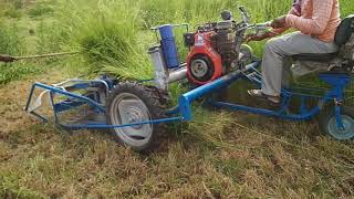 Palmarosa harvesting deeper and binder machine