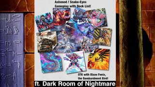 Ashened/ Snake-Eyes Yu-Gi-Oh! Master Duel | Gameplay \u0026 Decklist | ft. DARK ROOM OF NIGHTMARE