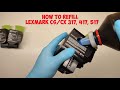 HOW TO REFILL LEXMARK CS317DN, CX317DN, CS417DN, CX417DE, CS517DE, CX517DE TONER CARTRIDGE