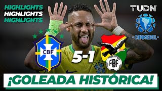 ¡Neymar histórico! | HIGHLIGHTS | Brasil 5-1 Bolivia | CONMEBOL-Eliminatoria 2023 | TUDN