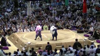 大相撲/2016.7.20/横綱土俵入り背面アングル（日馬富士・白鵬）/Dohyoiri-Harumafuji- Hakuho #sumo