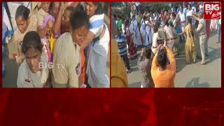 Police Vs Asha Workers :  HIGH TENSION Situation at Parvathipuram Manyam | BIG TV