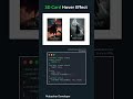 Create a Stunning 3D Card Hover Effect 💻🔥 #shorts #coding