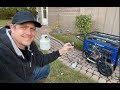 First Use Westinghouse Propane Generator