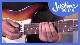 How to play the Minor Pentatonic Blues Scale Pattern 4: Blues Lead Guitar Lesson Tutorial s2p5