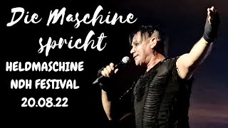 Die Maschine spricht | Heldmaschine | Live Nacht der Helden Festival | 20th August 2022