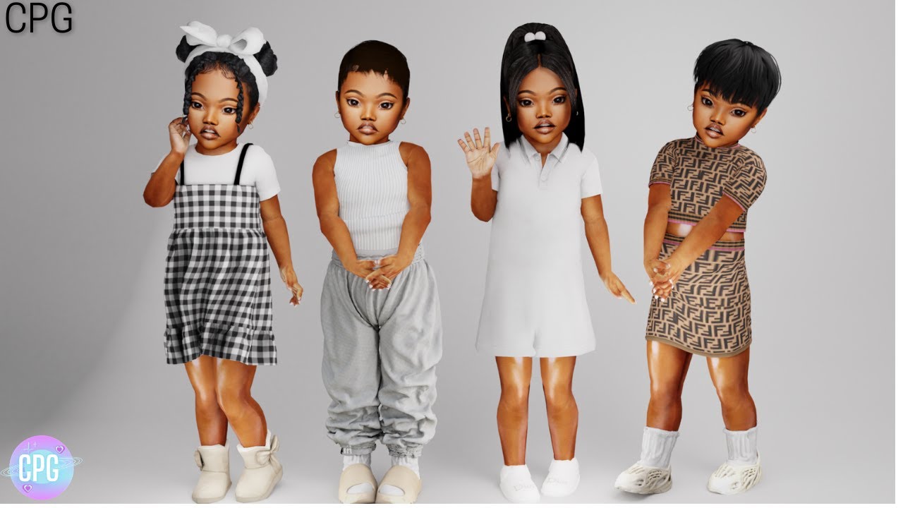 рџ Sims 4 Cas Urban Toddler Lookbook Cc Folder Sim Download Youtube