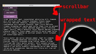 Adding a scrollbar to my GUI framework