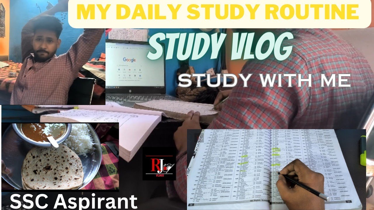 My First Vlog | Productive Study Vlog | Study With Me~SSC Aspirant ...