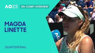 Magda Linette On-Court Interview | Australian Open 2023 Quarterfinal