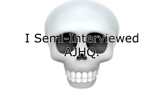 I Semi-Interviewed AJHQ 💀 | Animal Jam Classic