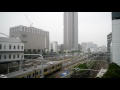 東京・休日朝のjr線定点風景　morning views of tokyo japan