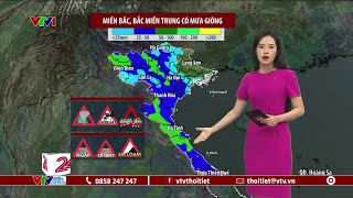 Dự báo thời tiết 11h30 - 12/05/2024 | Miền Bắc, Bắc Miền Trung có mưa giông | VTVWDB