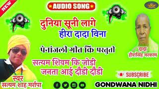 दुनिया सूनी लागे रे हीरा दादा बिना || SATYAM SHAH MARAPE || GONDWANA NIDHI