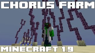 Simple Automated Chorus Farm - Minecraft 1.9