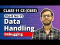 Chapter 8 Data handling | Debugging | Class 11 Computer Science | Class 11 Python |