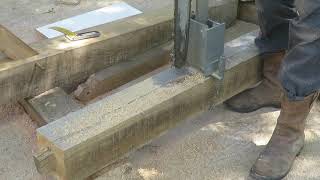 Cutting Mortise with chainsaw