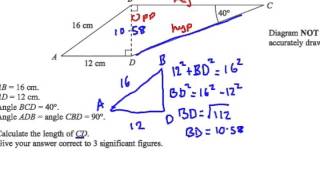 Applying Pythagoras and Trigonometry in Right Angled Triangles Mathematics Revision