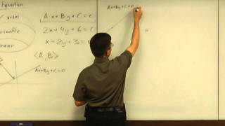 Lecture 2011.06.20 Part 03/9 Curves Given by a Linear Equation