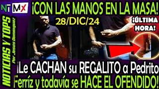 CON LAS MANOS EN LA MASA ¡ LE CACHAN A PEDRITO FERRIZ SU REGALITO DE NAVIDAD y SE HACE EL OFENDIDO !