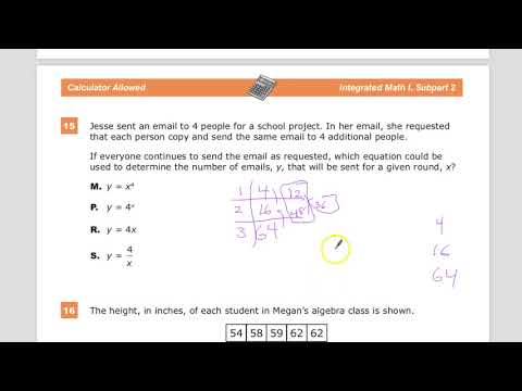 Question 15 - Integrated Math 1 - TNReady Practice Test Question 15 - Integrated Math 1 - TNReady Practice Test