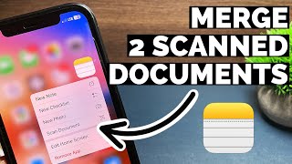 How to Merge 2 Scanned Documents into One PDF in iPhone I Combine Multiple Scanned Documents