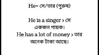 Pronoun (সর্বনাম)