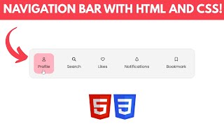 Responsive Navigation Bar using HTML & CSS | Beginner Friendly Tutorial (No JavaScript)