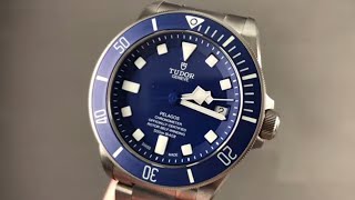 Tudor Pelagos Titanium Blue Dial Dive Watch 25600B60B9582 Tudor Watch Review