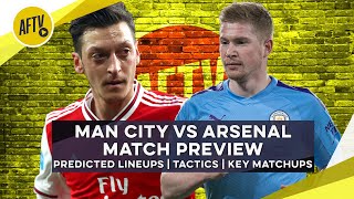 Man City vs Arsenal Match Preview | Predicted Lineups | Tactics | Key Matchups