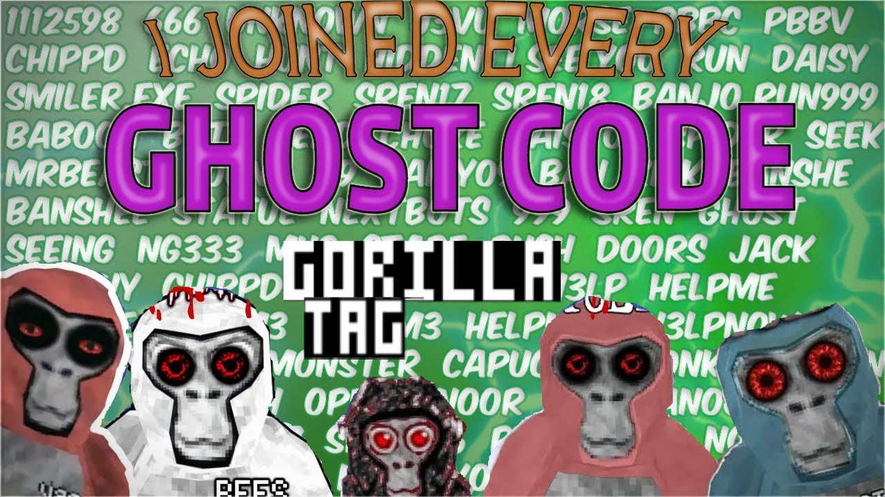 I Hunted Every Gorilla Tag Ghost Code Youtube