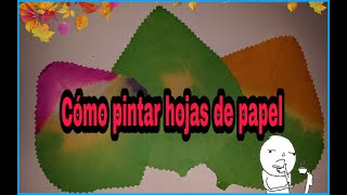 Flores para el día de los difuntos || como se pinta el papel ?