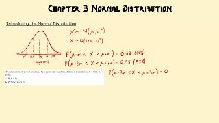 A Level - Statistics and Mechanics: Chapter 3 - Normal Distribution