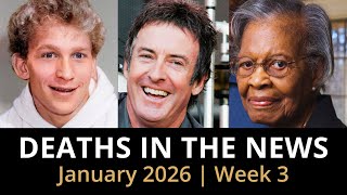 Who Died This Week | January 2026 #3 Celebrity Deaths & More