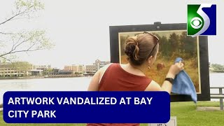 Works of art at mid-Michigan park vandalized