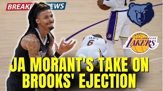 😱 DID YOU SEE WHAT HE SAID? JA MORANT REACTS TO BROOKS! LOS ANGELES LAKERS NEWS