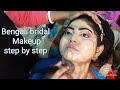 Real bridal makeover || step by step tutorials || Swarnali's makeover ||