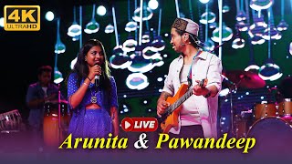 Arunita & Pawandeep की जुगलबंदी ने बनाया माहौल को Romantic | Arunita _ Pawandeep Live Singing