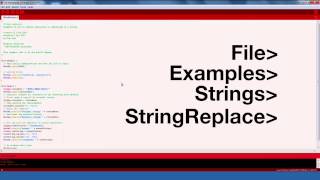 Energia Tutorial: String Replace