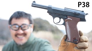 ワルサーP38 BlowbackActionGun マズルフラッシュとサウンド機能付き 弾の出ない電動ガン・壊れてたので修理しました。