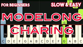BLACK JACK - MODELONG CHARING | SLOW & EASY PIANO TUTORIAL
