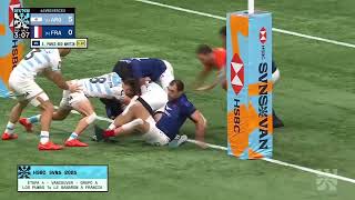 Highlights Los Pumas 7´s 12 vs Francia 5 - Seven de Vancouver 2024/25