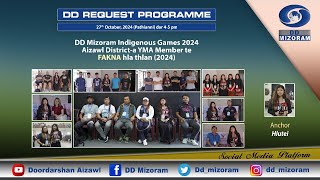 DD Mizoram Indigenous Games 2024 Aizawl District a YMA Member te Pathian Fakna Hla thlan